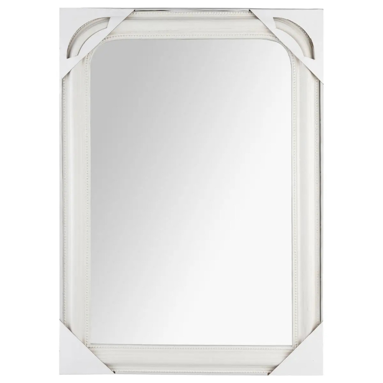 Miroir "Adèle" blanc - bois 74x104 cm