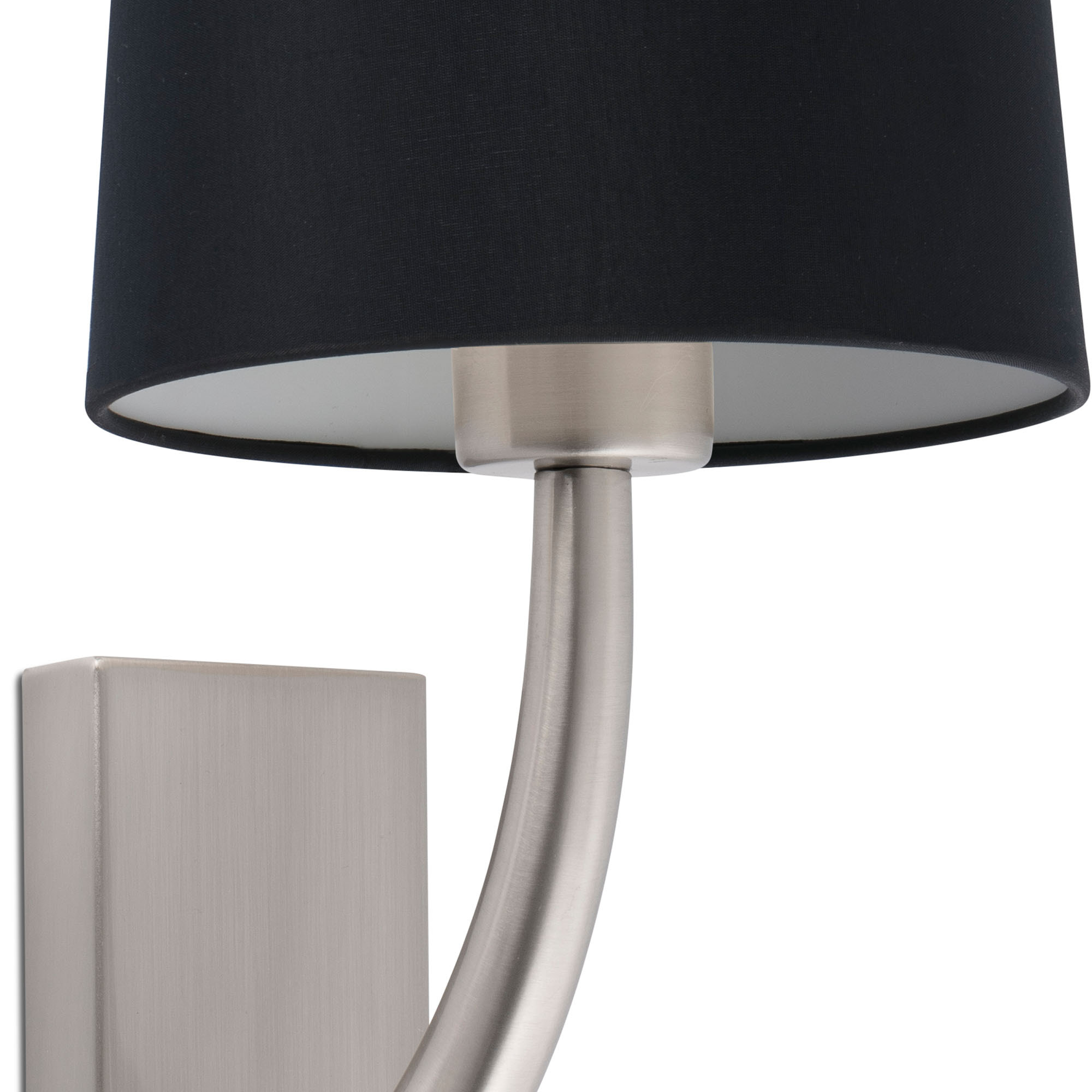 REM Lampe applique nickel mat/noire