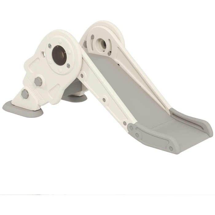 Toboggan enfant pliable panier de basket 2 en 1 HDPE crème gris