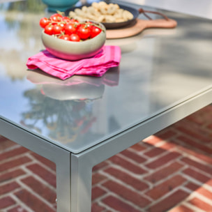 Salon, table de jardin aluminium 9 places CONVIVIO