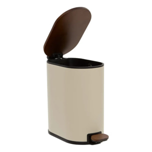 Poubelle Argileo ovale 5L beige