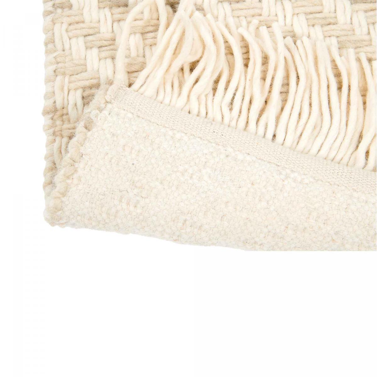 Tapis kilim tissé en laine motif géométrique DEGU