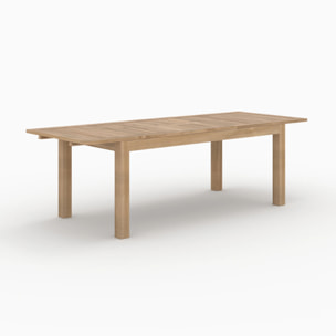 Table de jardin extensible en teck 6 à 10 personnes - Nido