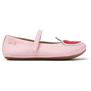 Bailarinas - CAMPER Right Kids Twins - Rosa - Cuero liso