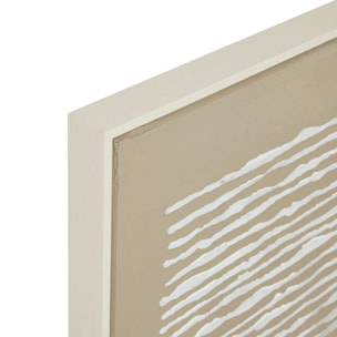 Toile peinte encadrée Farhan beige moyen 116x75cm