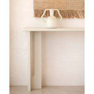 Console en microciment en 120x33cm Hauteur: 80 Longueur: 120 Largeur: 33