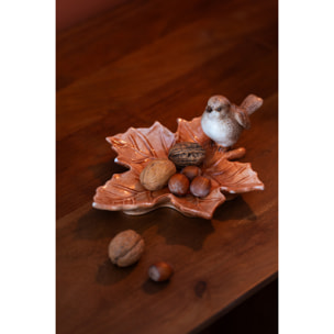 J-Line assiette Dolomite - céramique - brun - 2 pcs