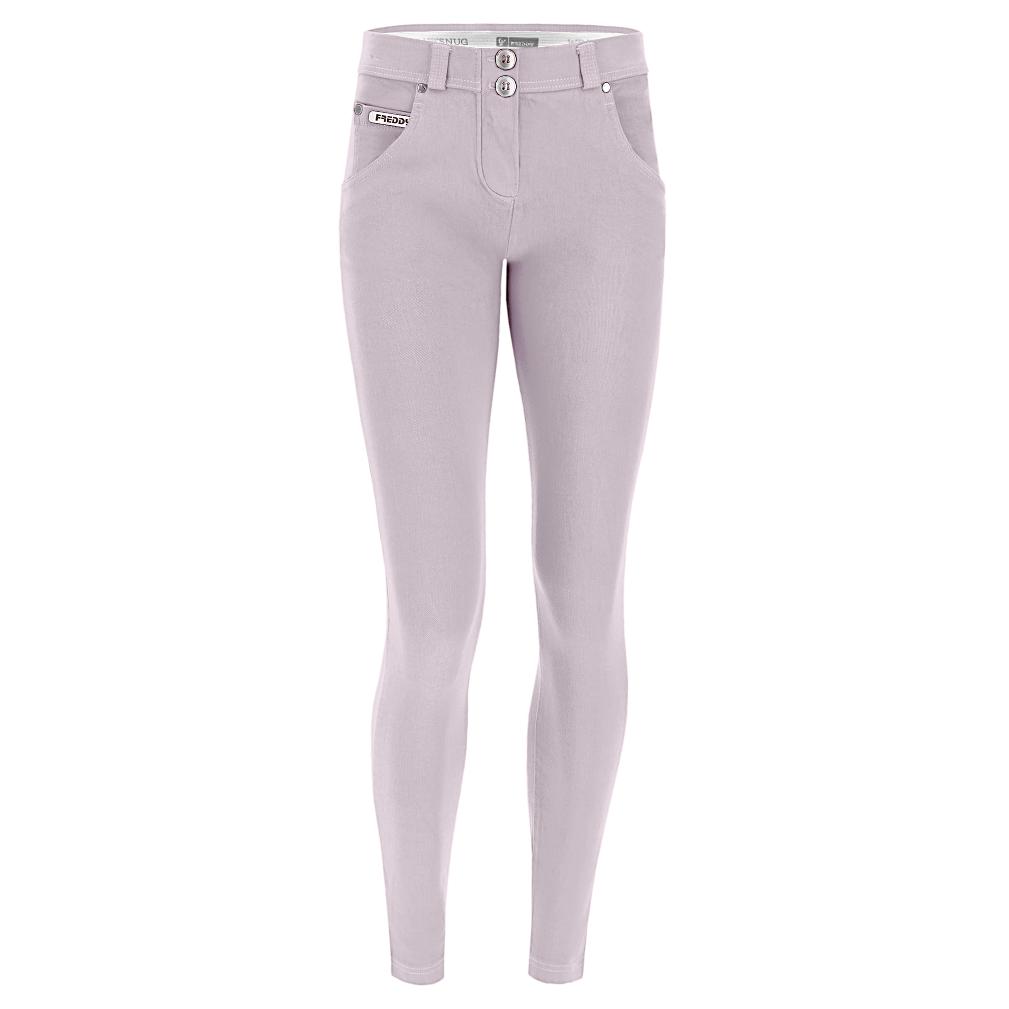 Pantaloni push up WR.UP® vita alta superskinny tessuto navetta