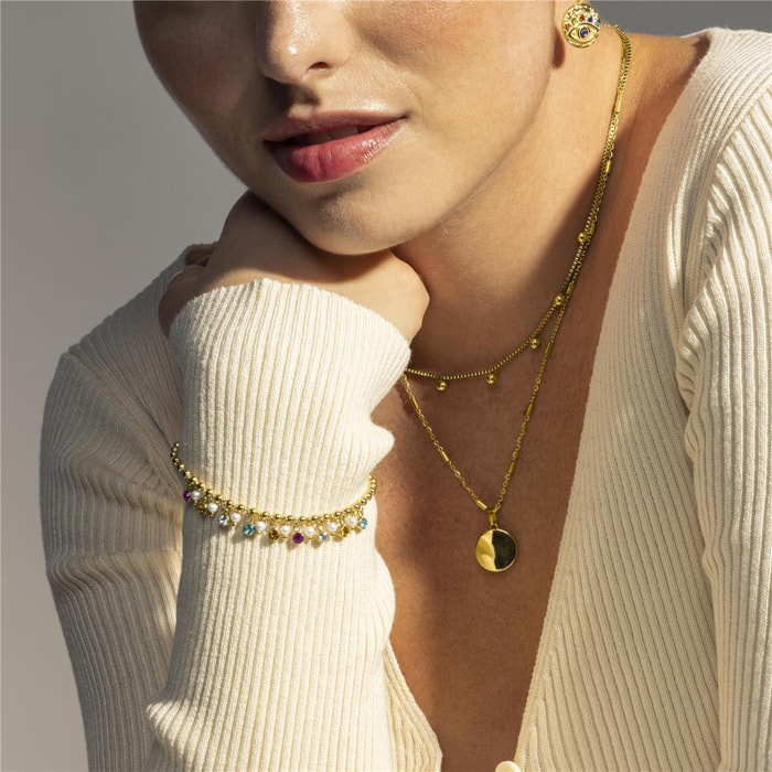 Pulsera Lux by Lux acabado oro 18k