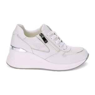 Zapatillas blanco plata