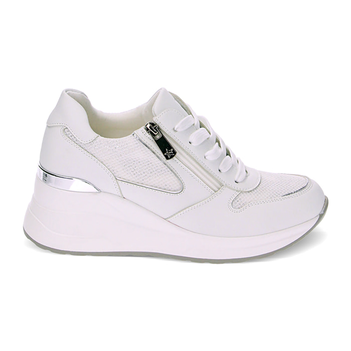 Zapatillas blanco plata