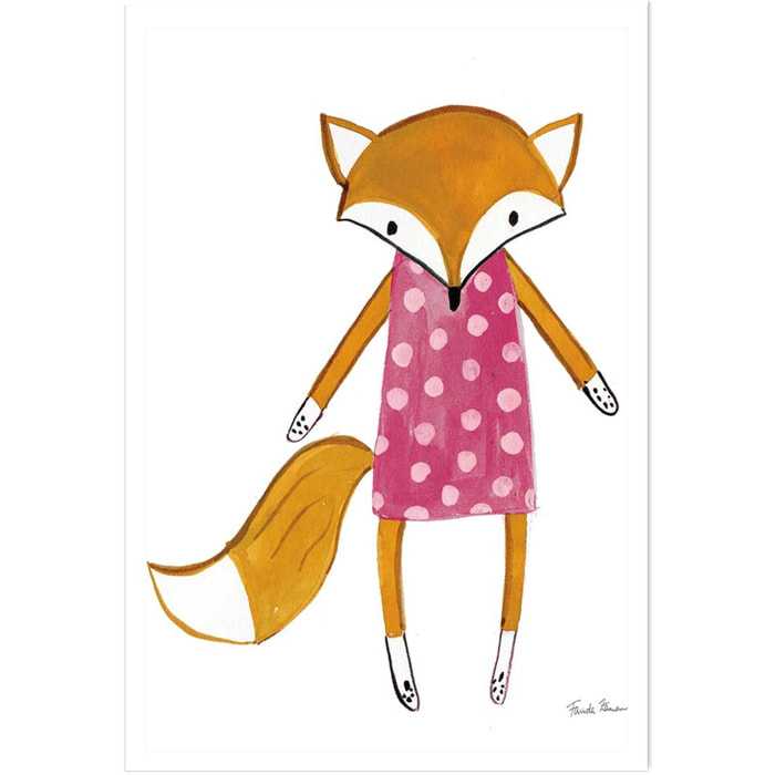 Affiche enfant copine de quartier  Affiche seule