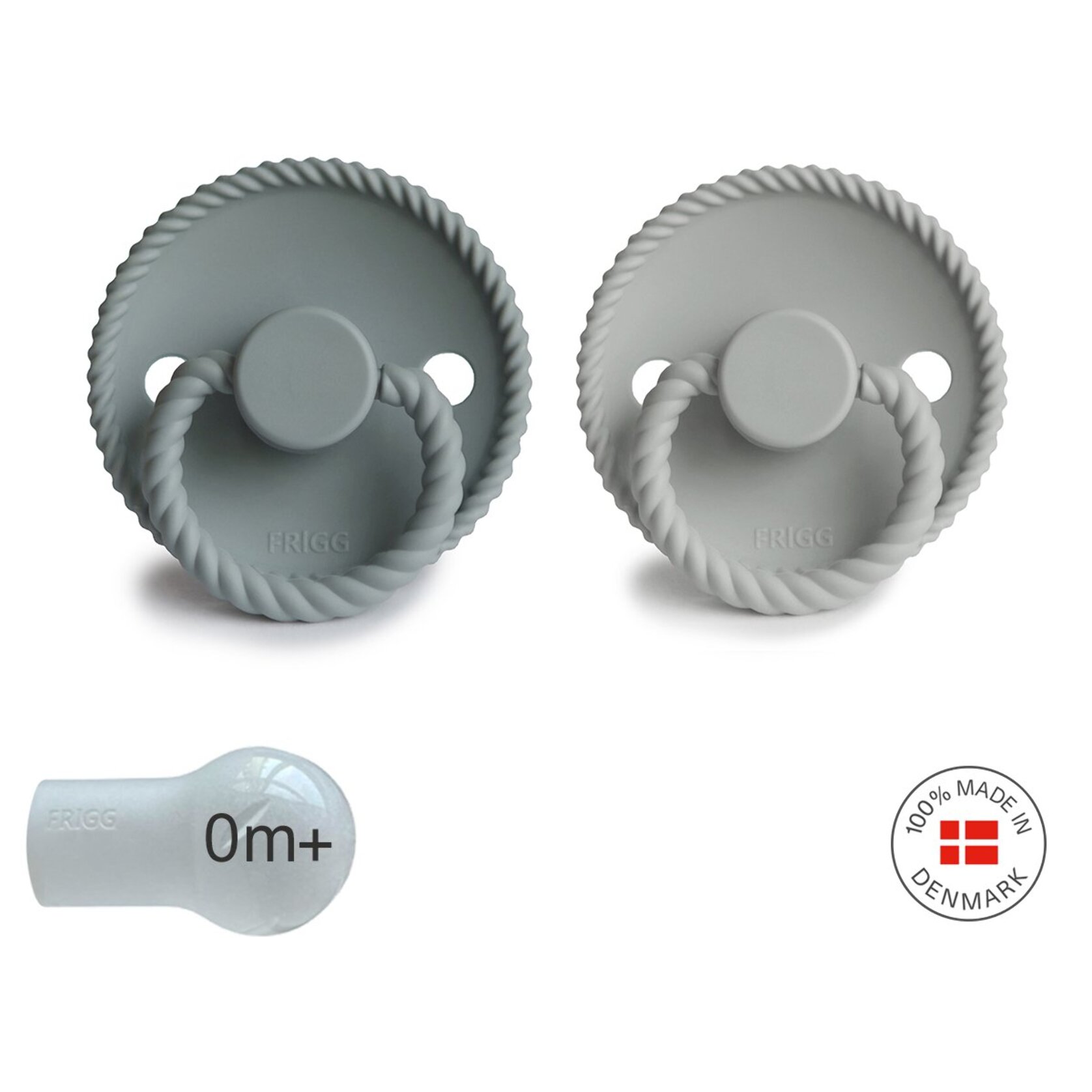 Frigg Pack 2 Chupetes Block Silicona Rope