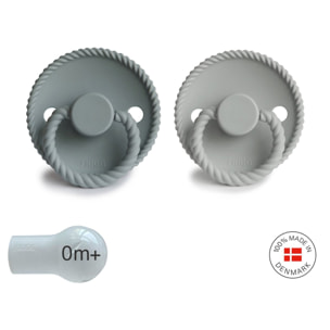 Frigg Pack 2 Chupetes Block Silicona Rope