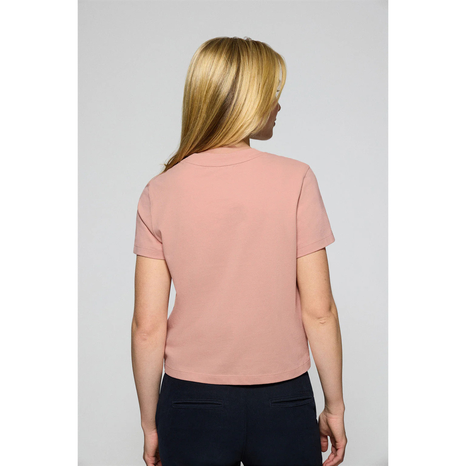 Camiseta Tori rosa palo con print engomado Polo Club