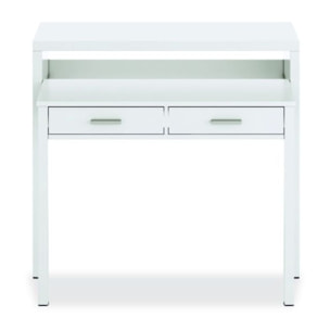 Mesa de escritorio extensible Zira Blanco Artik (Blanco Mate)