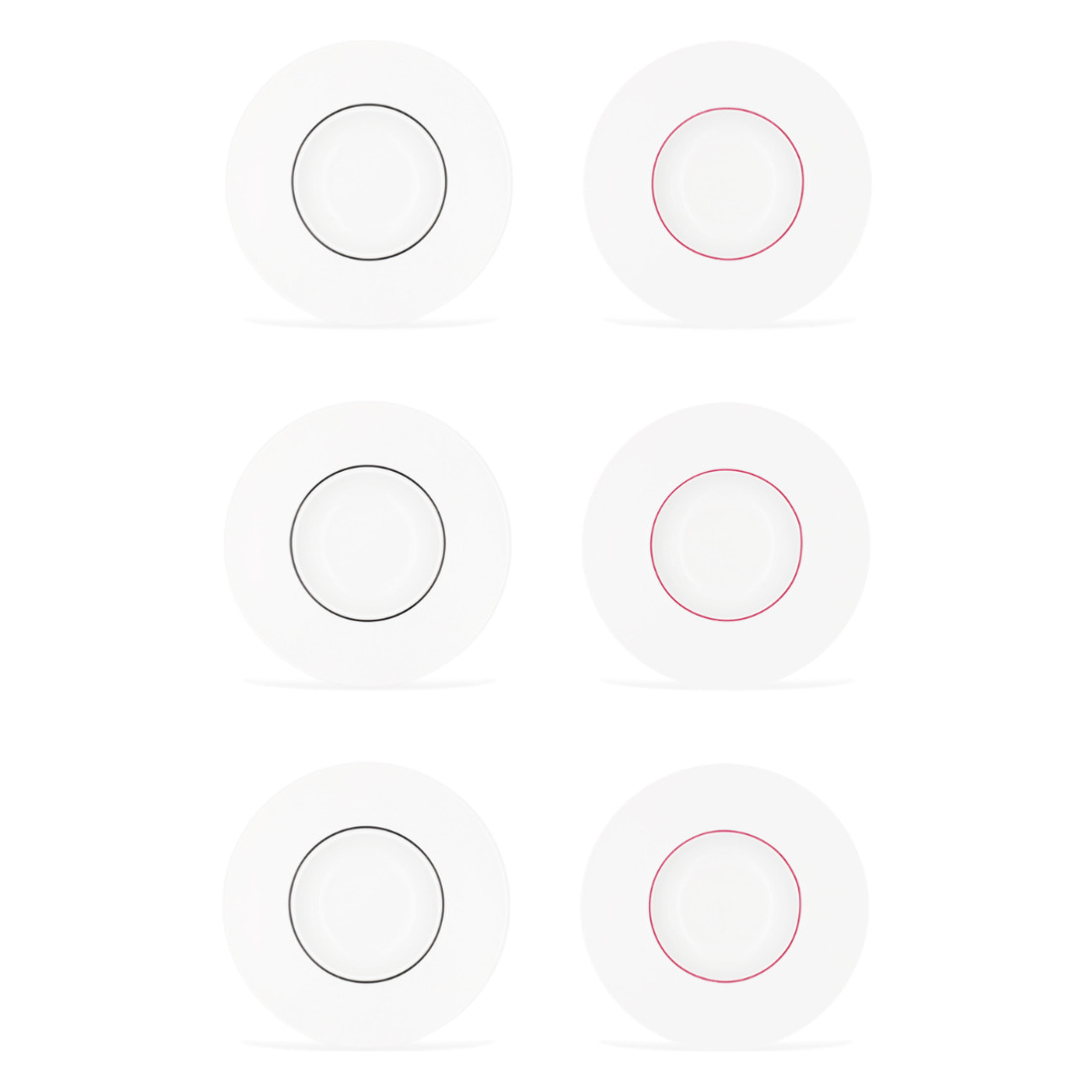 6 assiettes creuses   ligne