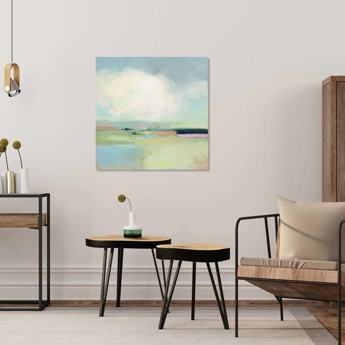 Tableau abstrait Horizon coloré Tableau alu Dibond