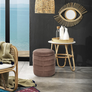 Tomasucci GUM POWDER ROSE pouf conteneur capitonné