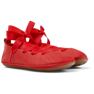 Ballerini - CAMPER Right Kids - Rosso - Pelle liscia
