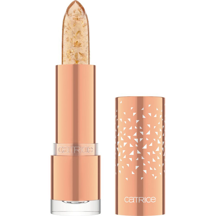 Glam In Gold Glow Lip Balm - Baume à Lèvres Transparent Formule Pailletée