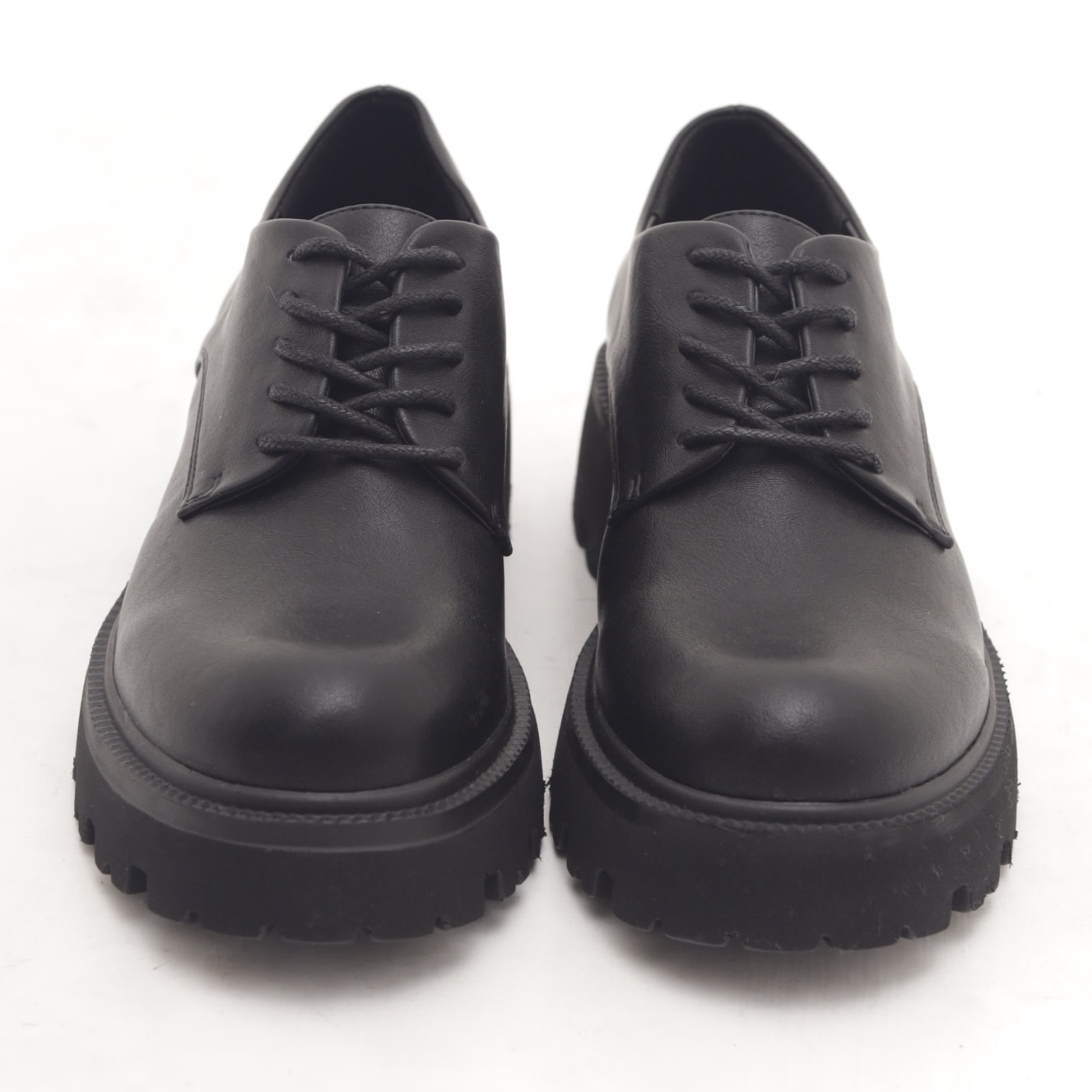 OXFORD SUOLA ALTA LISCIA NERO