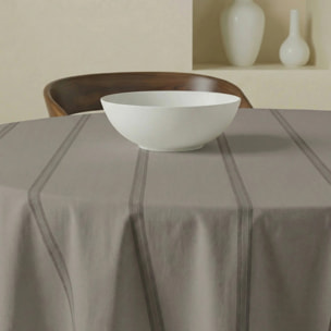 Nappe ronde anti-taches Nua Marron claire