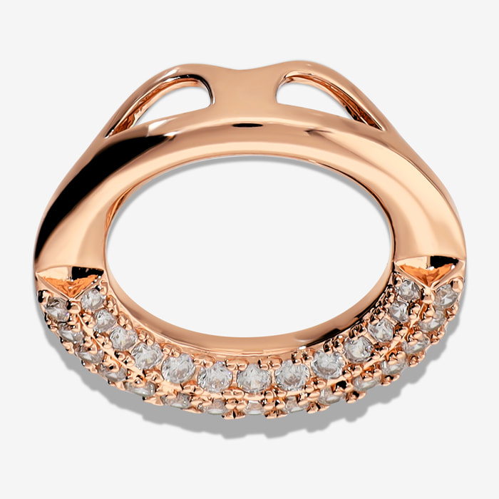 Ciondolo ad Anello in Pavé di Cubic Zirconia
