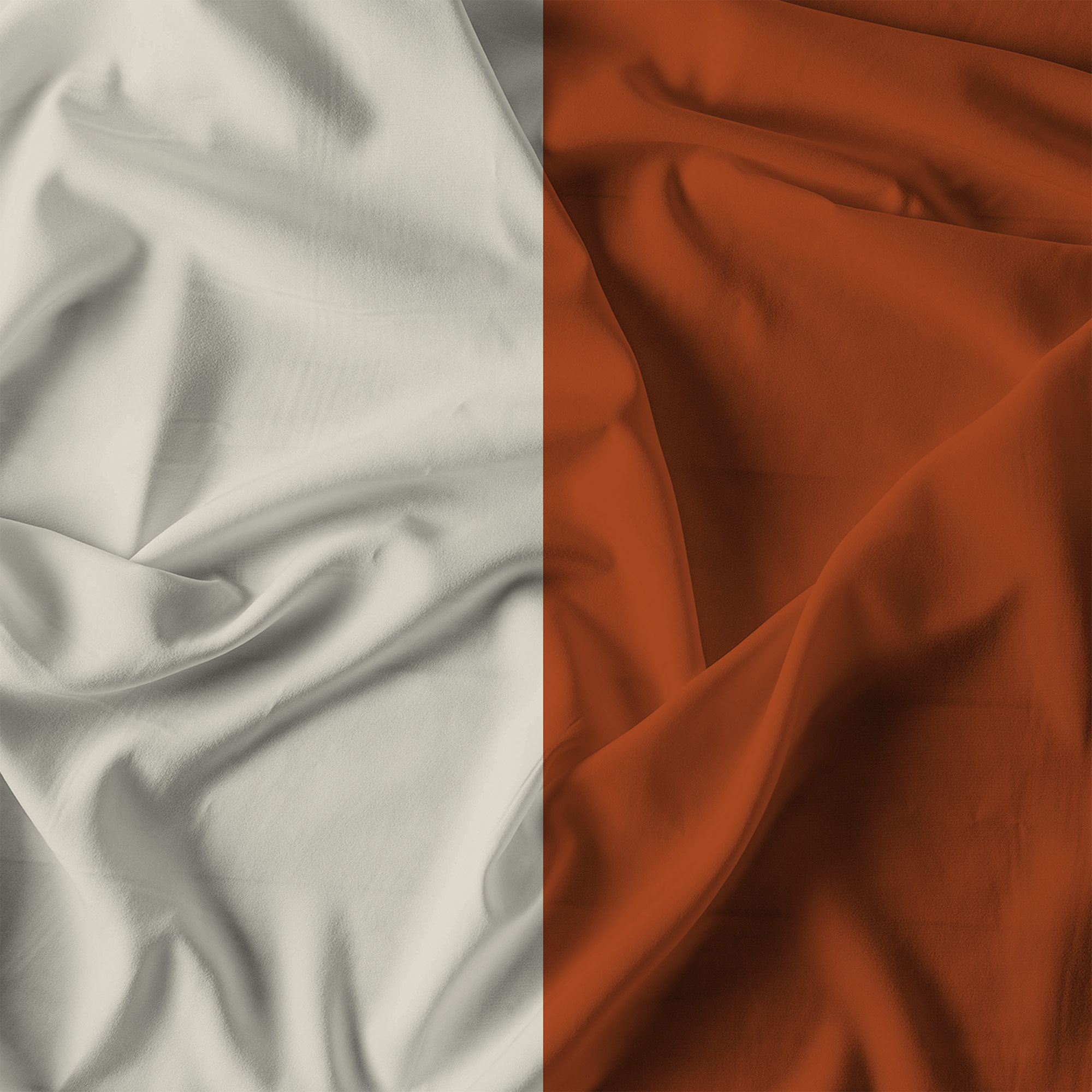 COMPLETO LETTO NATURAL COLOR, 100% Cotone, Made in Italy - TERRA/PANNA