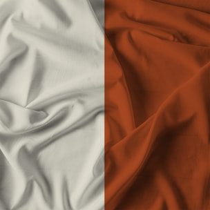 COMPLETO LETTO NATURAL COLOR, 100% Cotone, Made in Italy - TERRA/PANNA