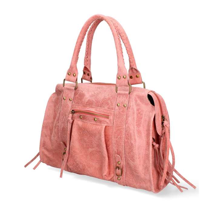 Borsa a spalla da donna - Modello Elara - Vera pelle - 41.0 x 28.0 x 13.0 cm