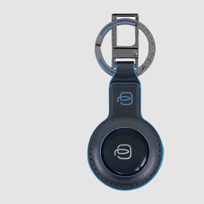 Piquadro Portachiavi in pelle con CONNEQU 4.0, compatibile con app Find My e FindN
