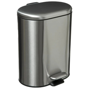 Poubelle Soft close métal 6L Inox Siliflex