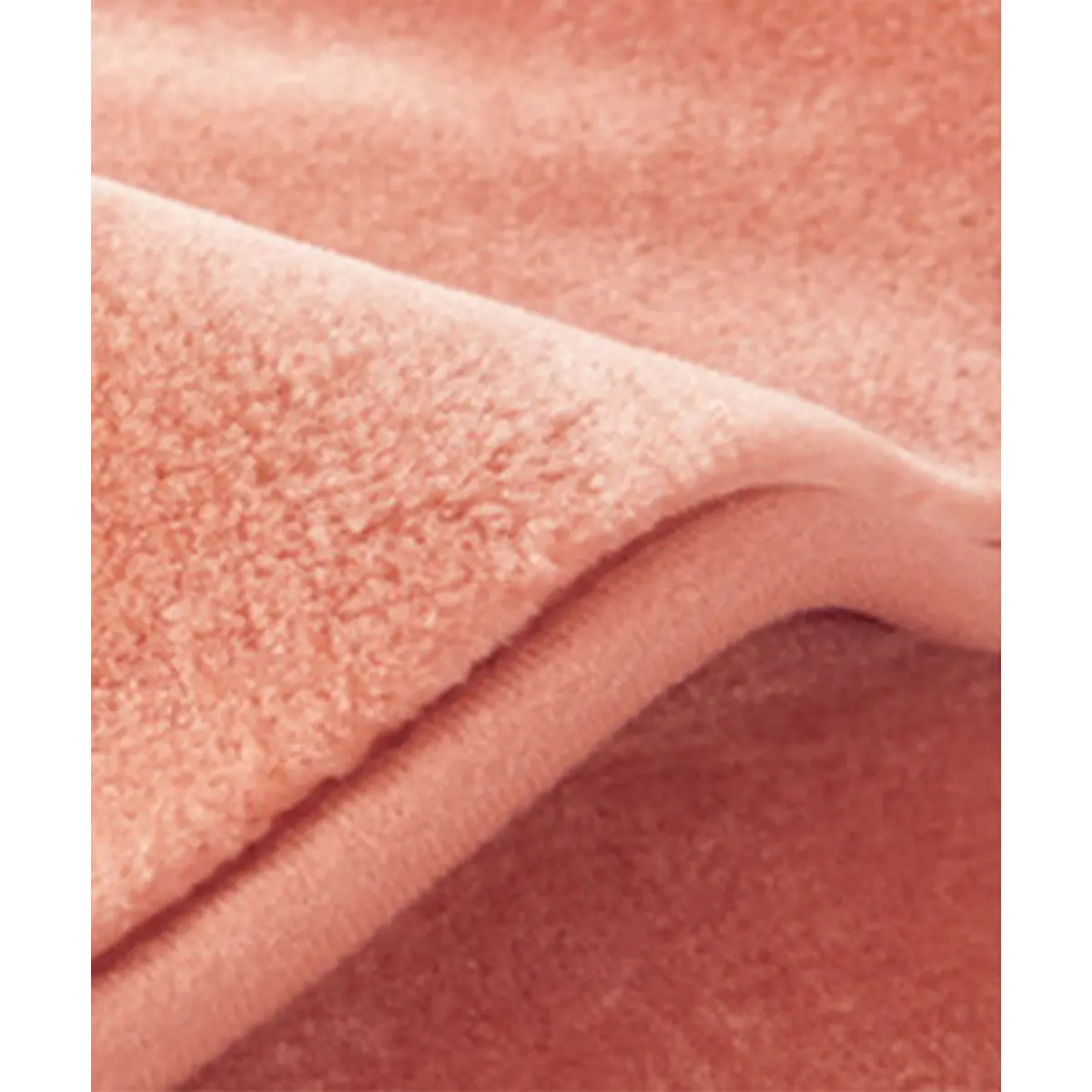 Coperta Plaid Rosa Caramello in tinta unita con morbido pile di poliestere