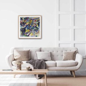 Poster Improvisation Klamm - Wassily Kandinsky Affiche + cadre en bois - Chêne