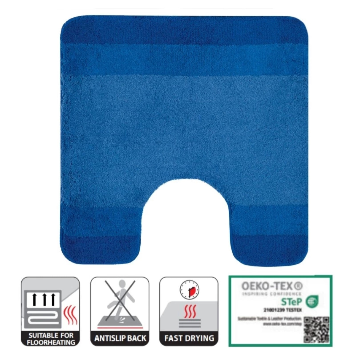 Tapis de bain Polyester BALANCE Bleu Spirella