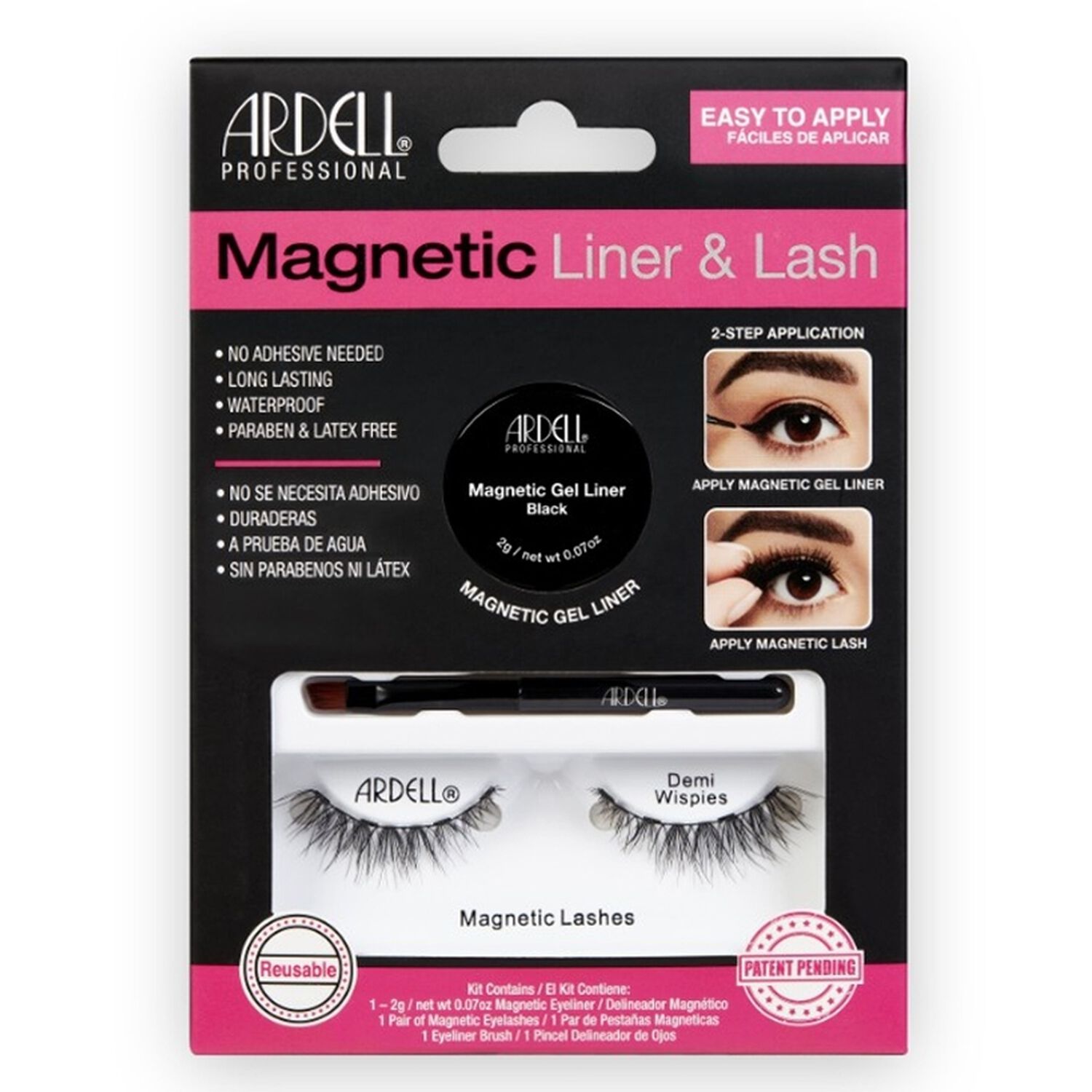 Demi Wispies Noir - Kit Eye-Liner + Faux-Cils Magnétiques