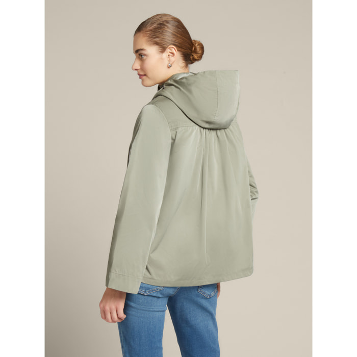 Elena Mirò - Parka de nylon reciclado con chaleco desmontable - Verde