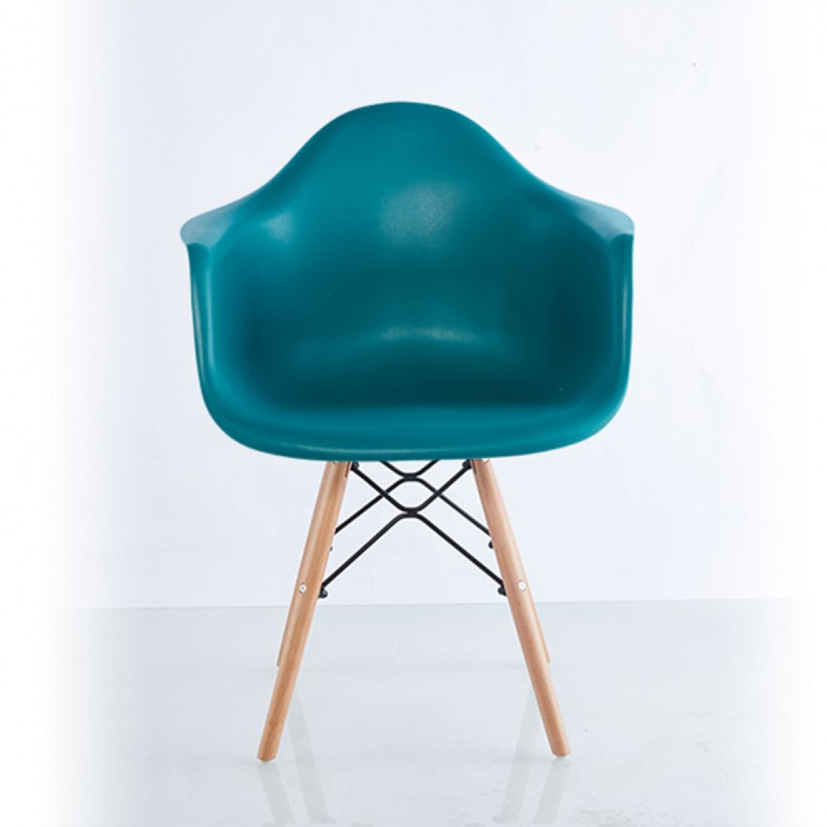 Chaise Eva bleu canard X2
