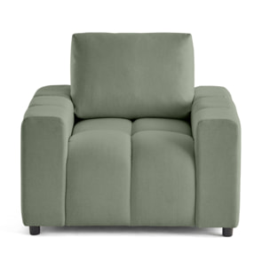 Crocus - fauteuil en tissu - Vert sauge