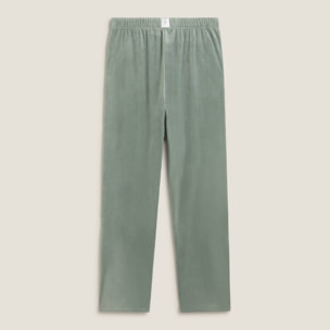 Pantalón terciopelo polar Esvelu color verde claro Poliéster