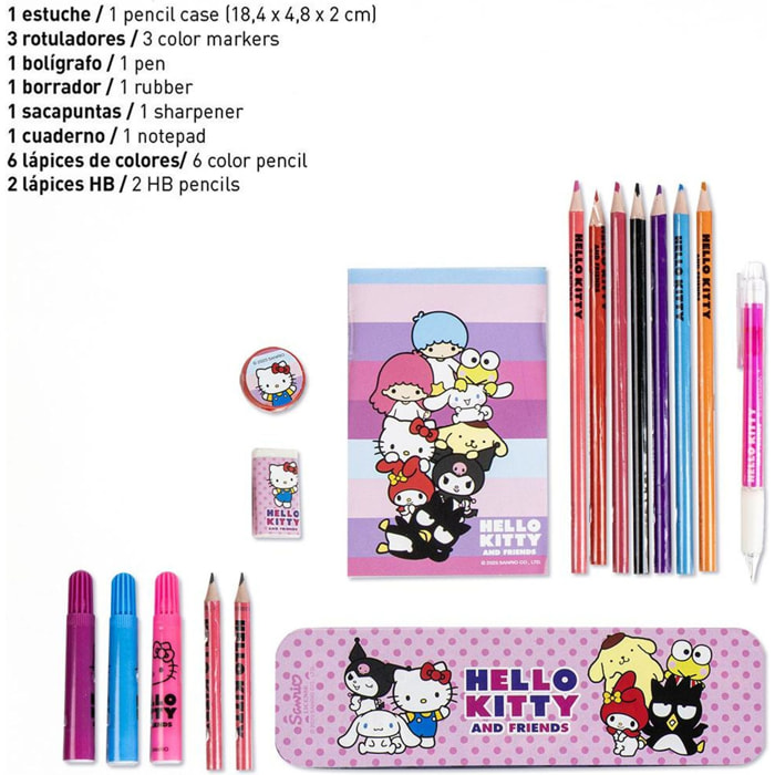 Set Papelería Coloreable Hello Kitty