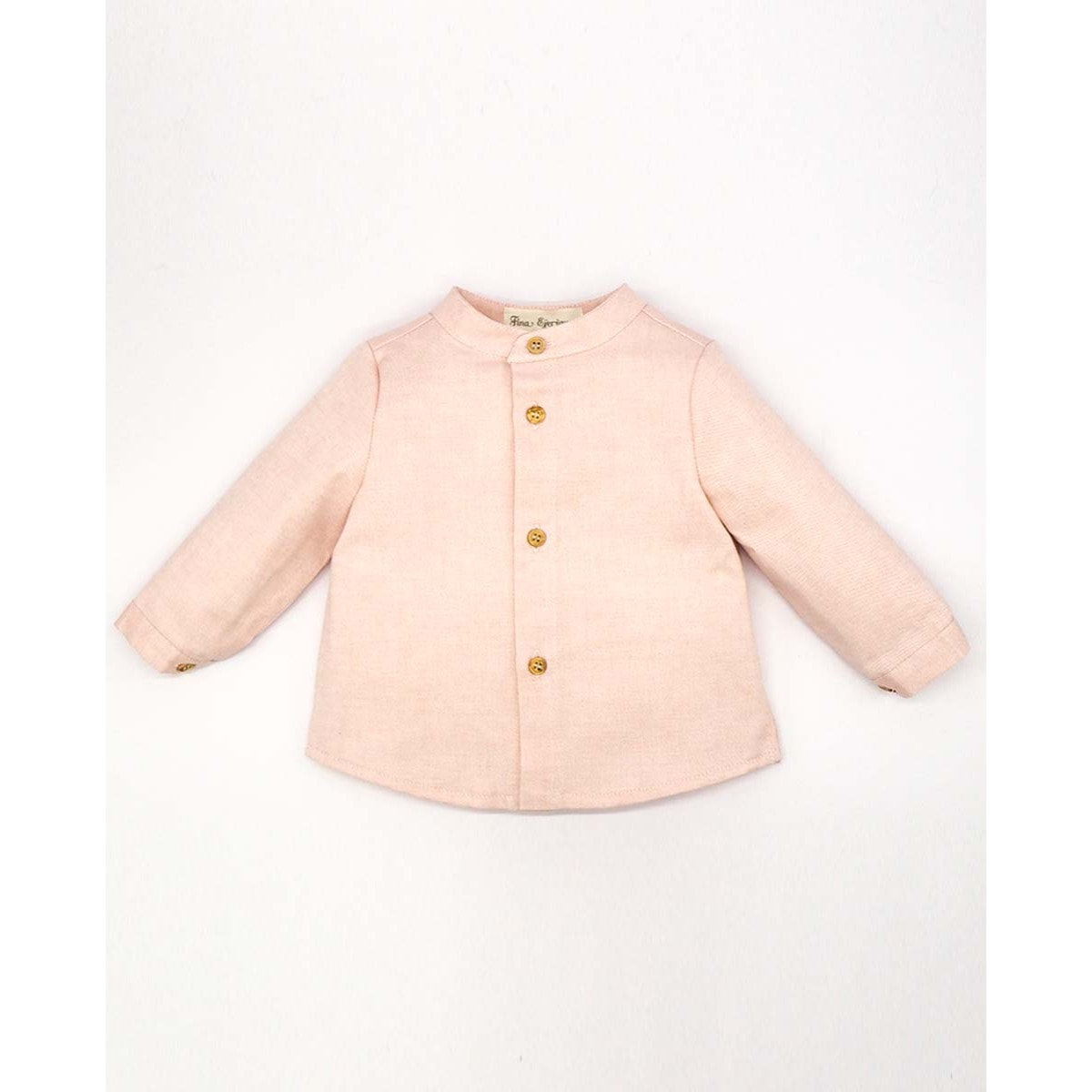 CAMISA OXFORD BOTÓN MADERA ROSA