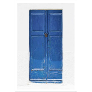 Poster porte bleue ios Affiche seule