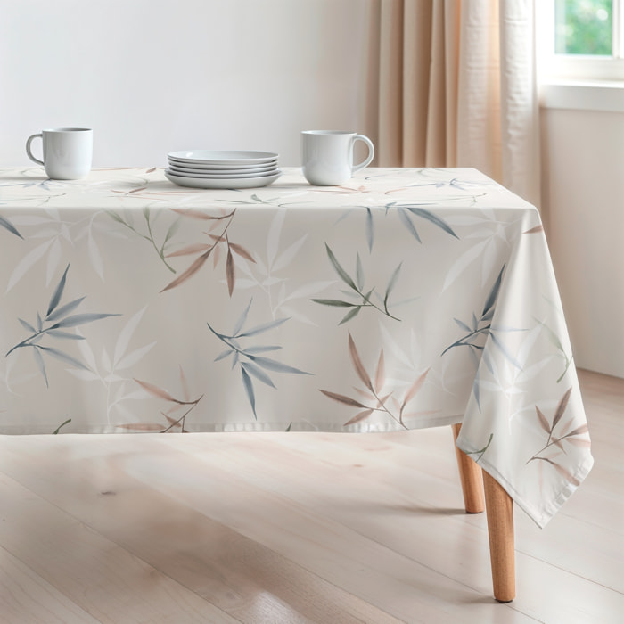 Nappe imprimée anti-tâches FELICITY BEIGE