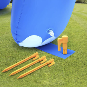 Elefante gigante inflable con aspersor de agua en la trompa. 220x160cm.