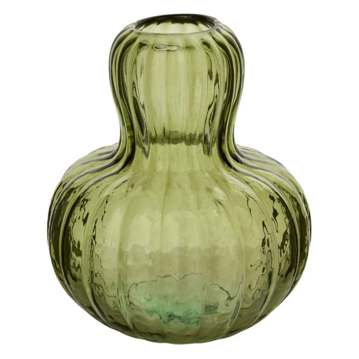 Vase Lisière H.19,5cm vert