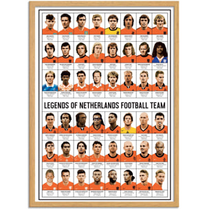 Affiche - Legends of Netherlands Football team - Olivier Bourdereau