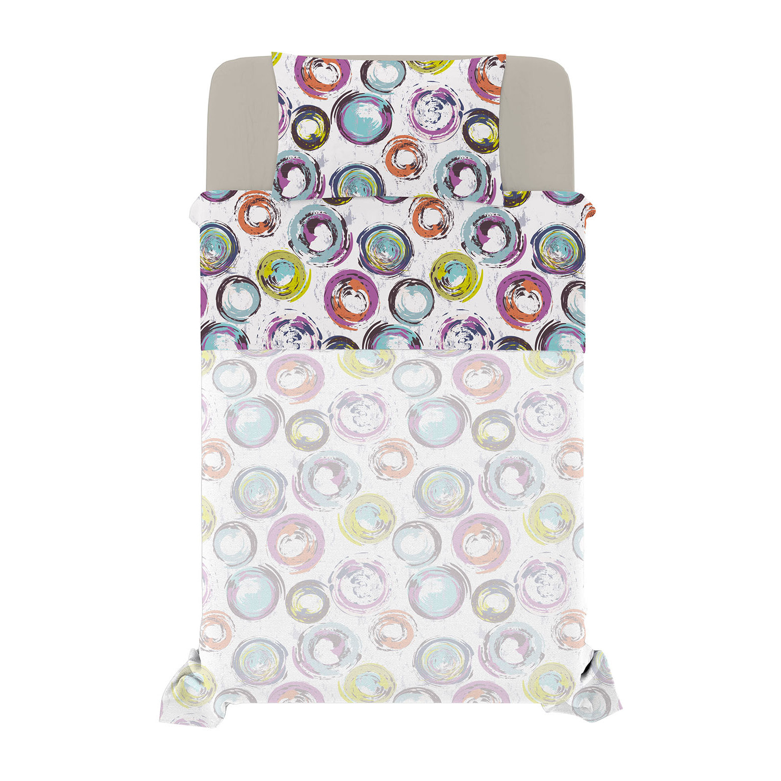 COMPLETO LETTO FANTASY PIAZZA E MEZZA - 100% MICROFIBRA