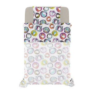 COMPLETO LETTO FANTASY PIAZZA E MEZZA - 100% MICROFIBRA